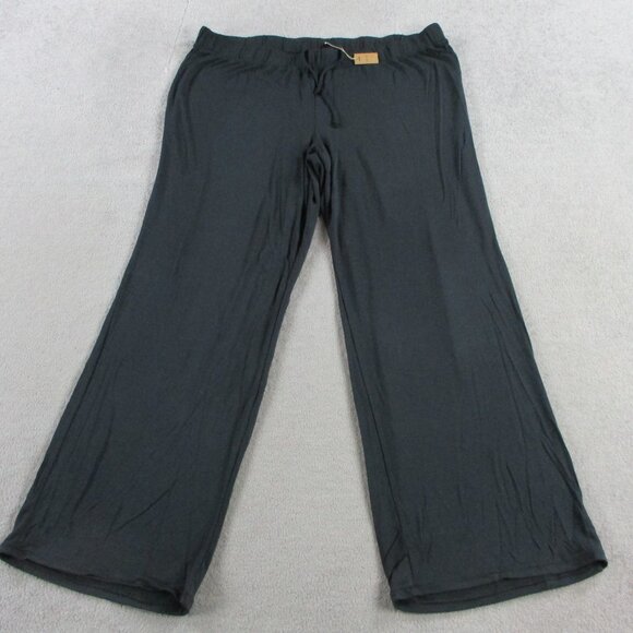 SKIMS Sleep Pajama Pants Womens 2X Black Modal Stretch Lounge Relaxed Drawstring - Picture 2 of 11